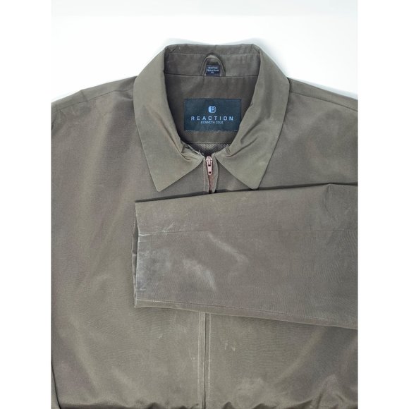 Kenneth Cole Reaction Dark Brown‎ Full Zipper Men's Outdoor Rain Jacket Size XL - Picture 4 of 7